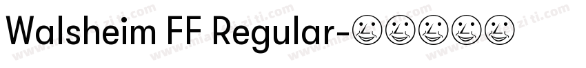 Walsheim FF Regular字体转换